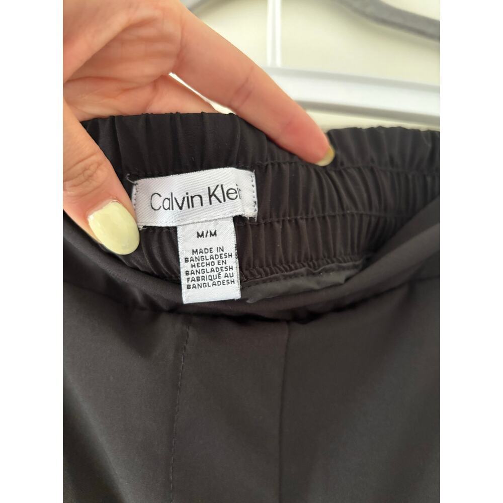 Calvin Klein Women’s Black Pull On Straight Career Pants Size M Stretch Office - Picture 3 of 7